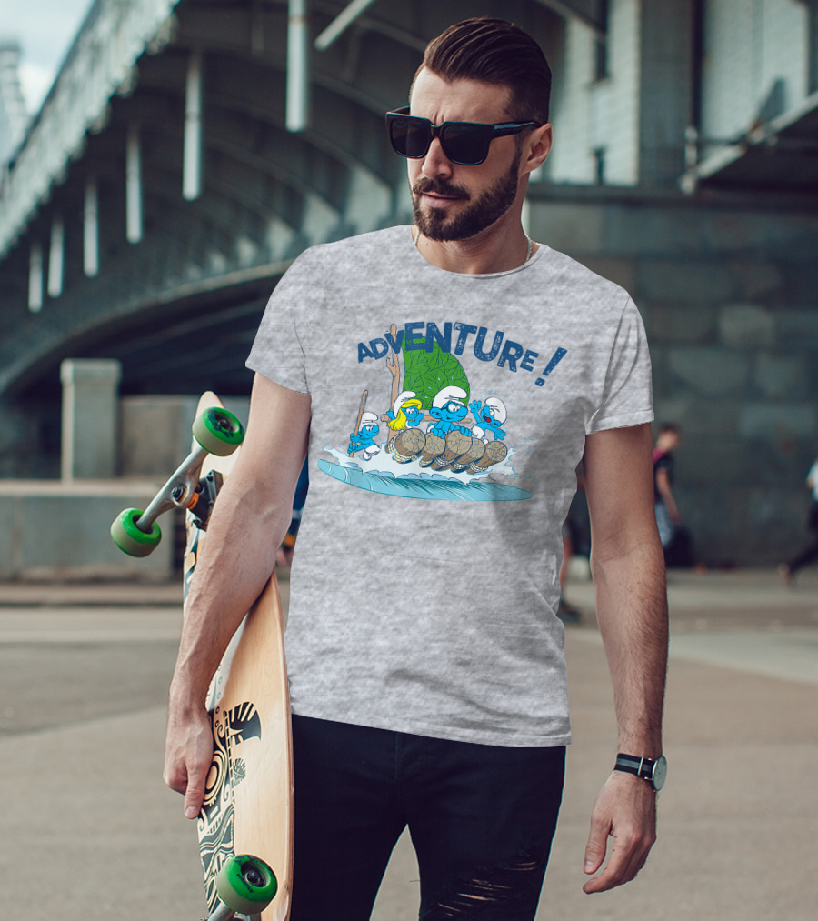 The Smurfs Adventure Rafting With Adventure T-Shirt