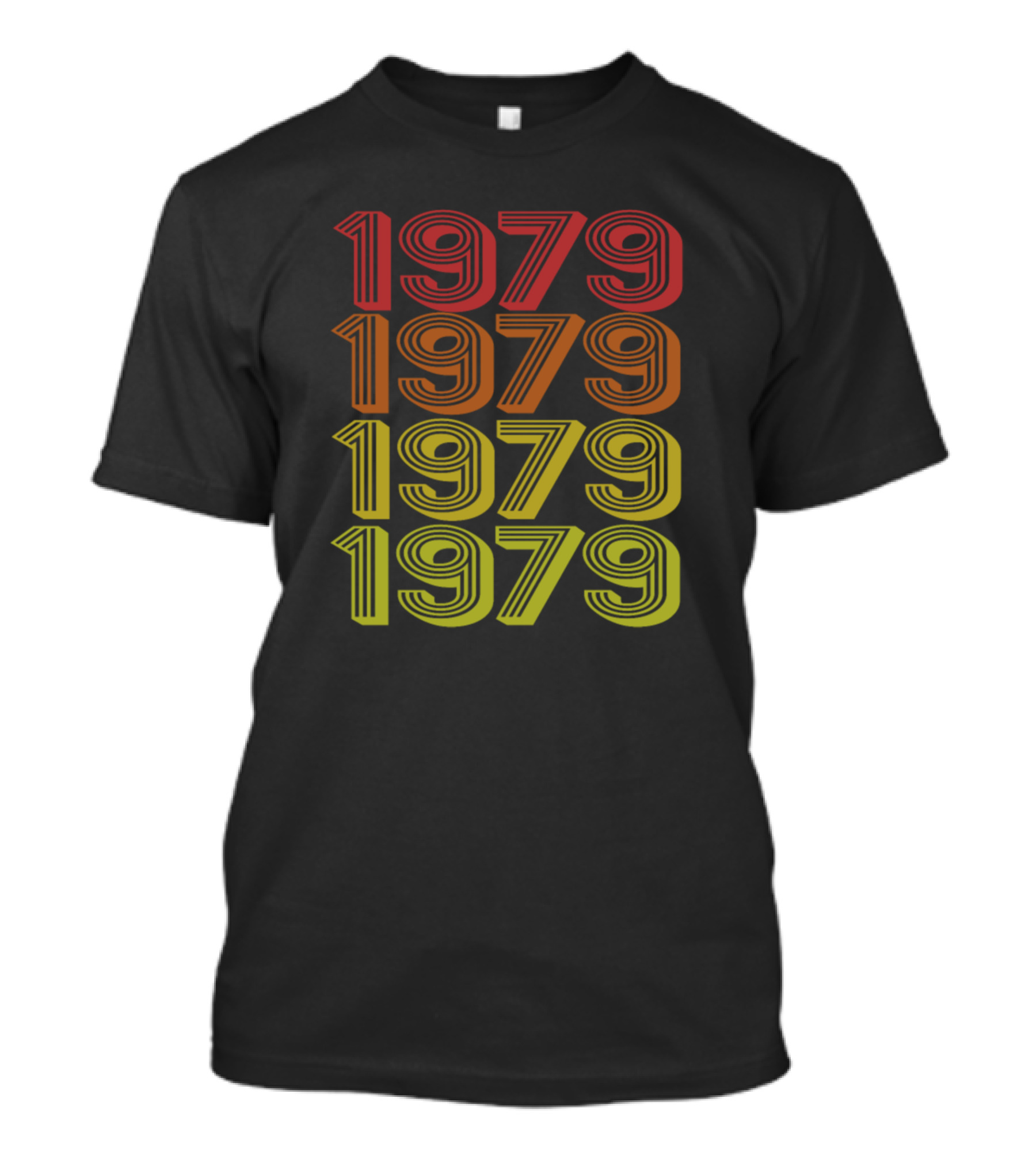 Retro 1979 Multicolor Vertical Lines T-Shirt
