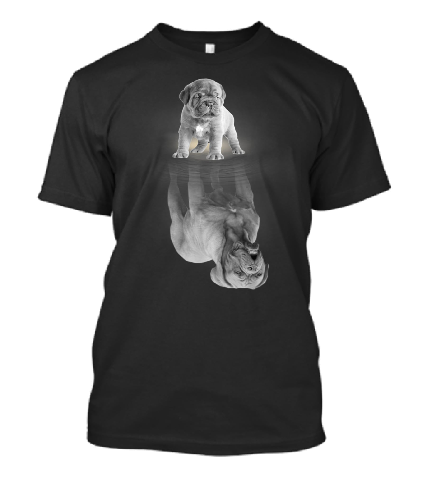 Dogue De Bordeaux Puppy Reflection Art Dogue De Bordeaux Mother Dogue De Bordeaux Dog T-Shirt