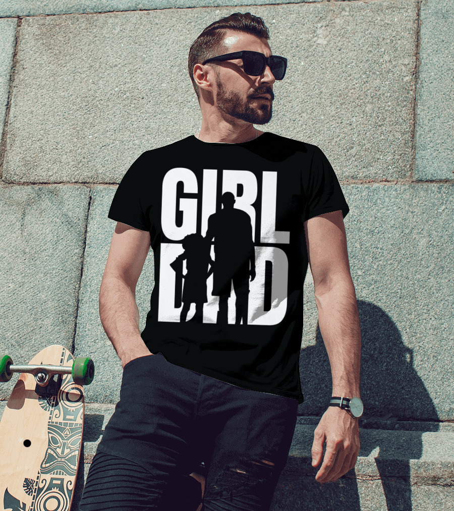 GirlDad Proud Father Of Daughters T-Shirt