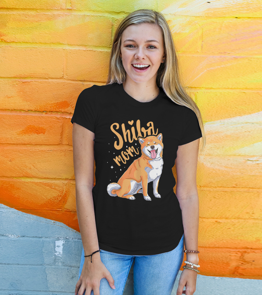 Shiba Inu Mom Funny Dog Lover For Shiba Inu Owner T-Shirt