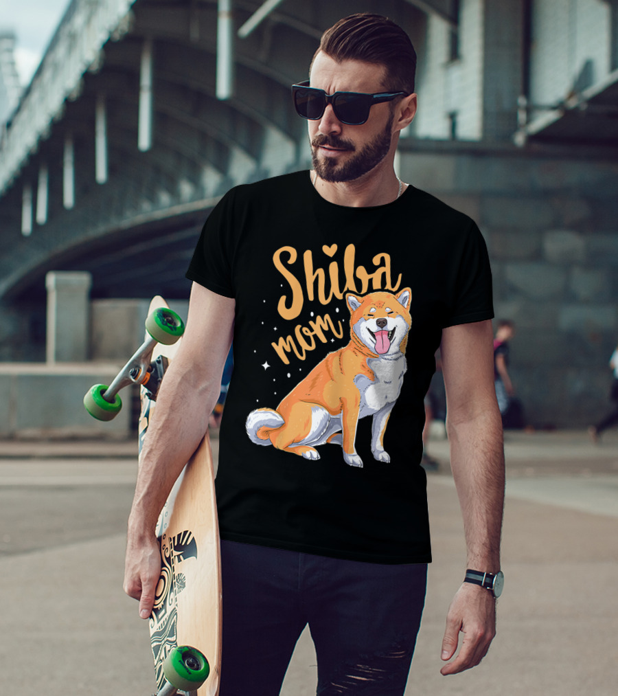 Shiba Inu Mom Funny Dog Lover For Shiba Inu Owner T-Shirt