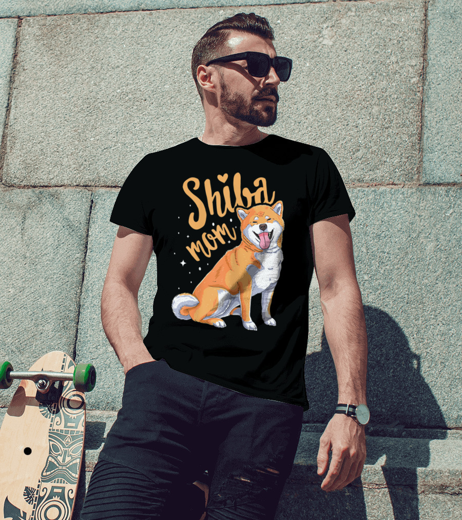 Shiba Inu Mom Funny Dog Lover For Shiba Inu Owner T-Shirt