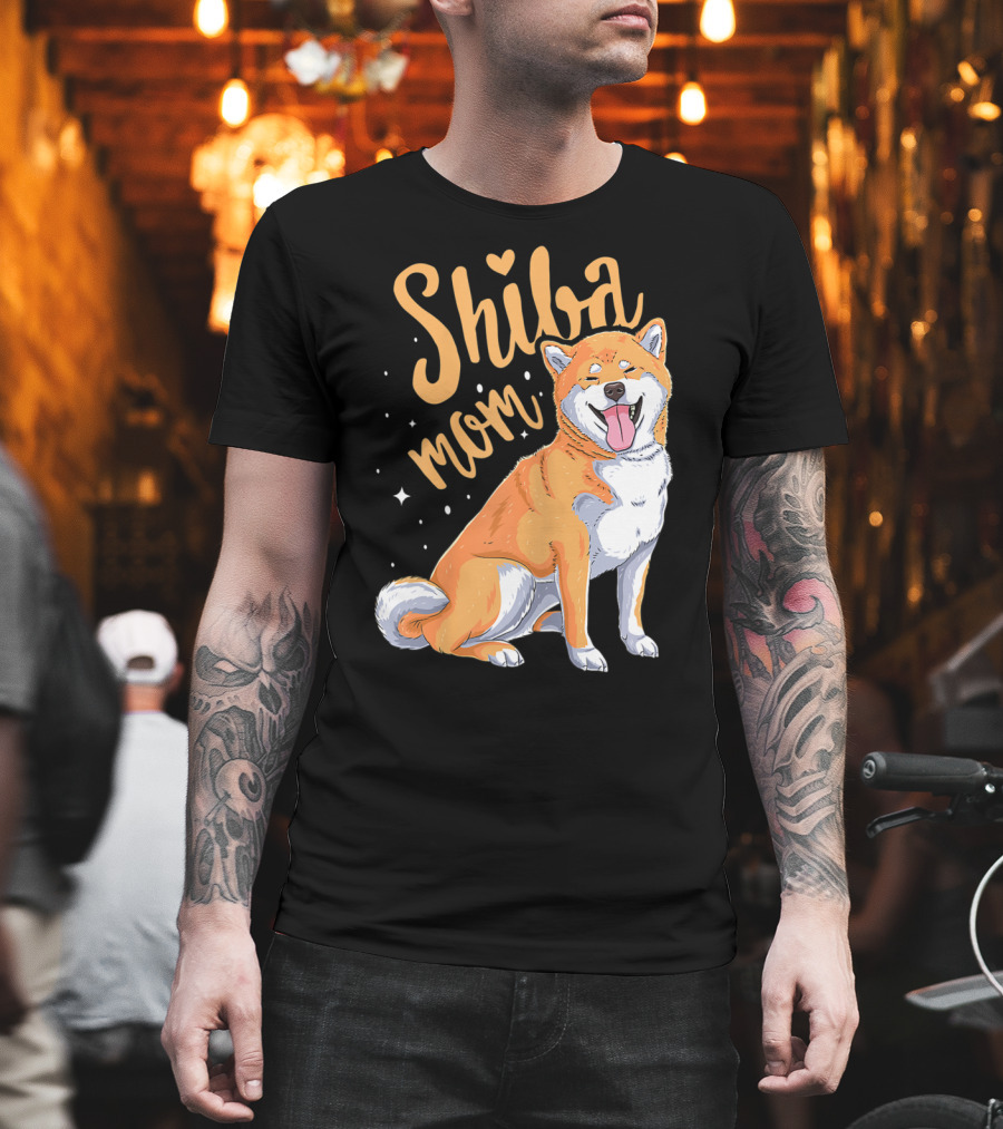 Shiba Inu Mom Funny Dog Lover For Shiba Inu Owner T-Shirt