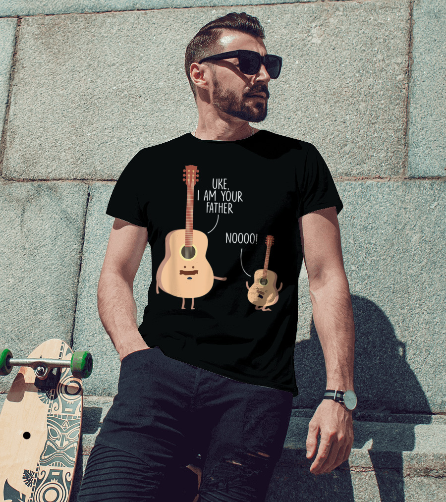 Uke I Am Your Father Ukulele Guitar NOOOO T-Shirt