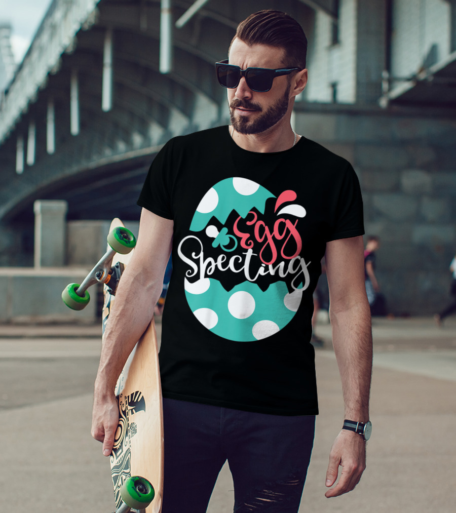 Egg Specting Easter Pregnancy Baby Announcement T-Shirt