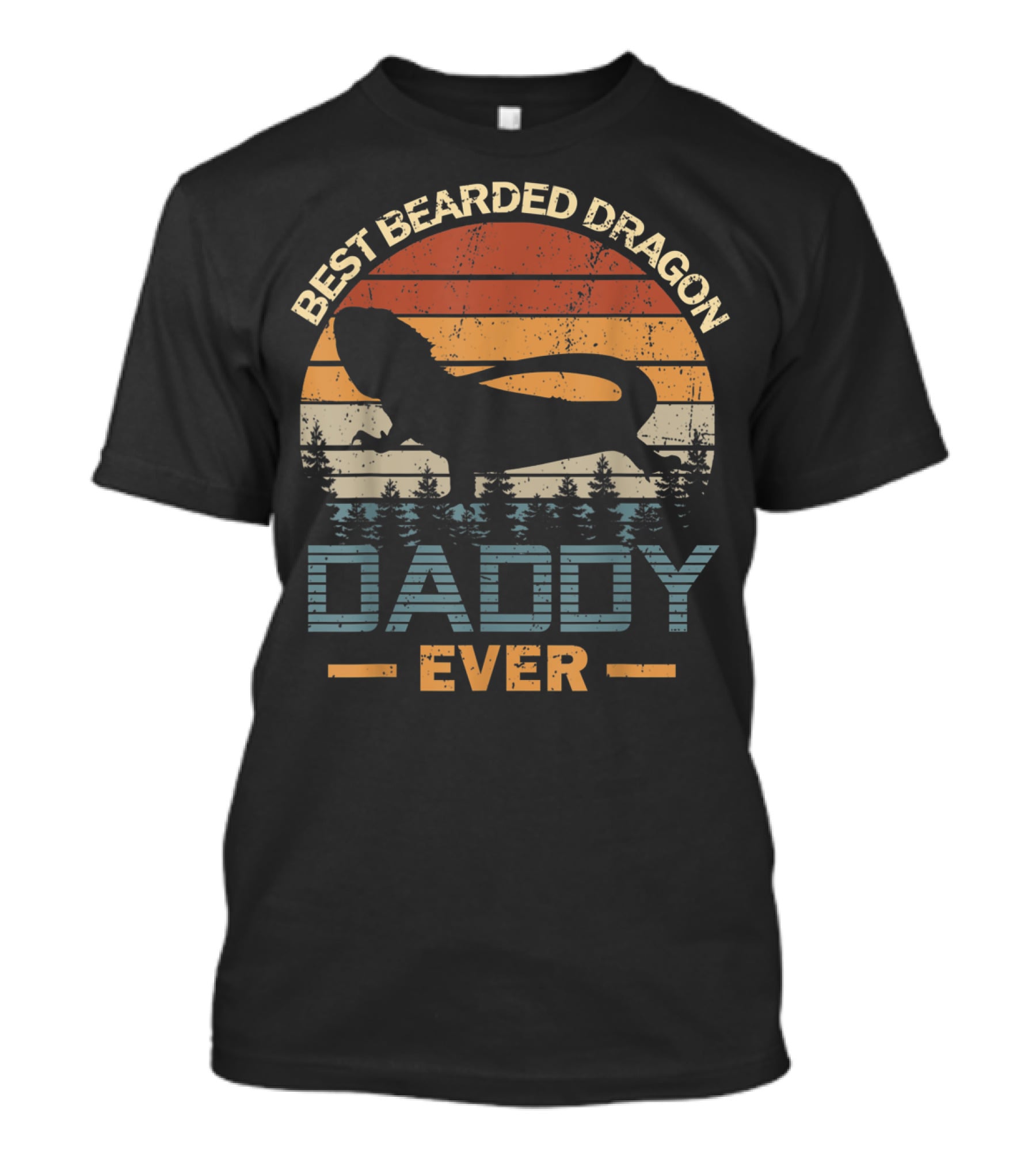 Best Bearded Dragon Daddy Ever Retro T-Shirt