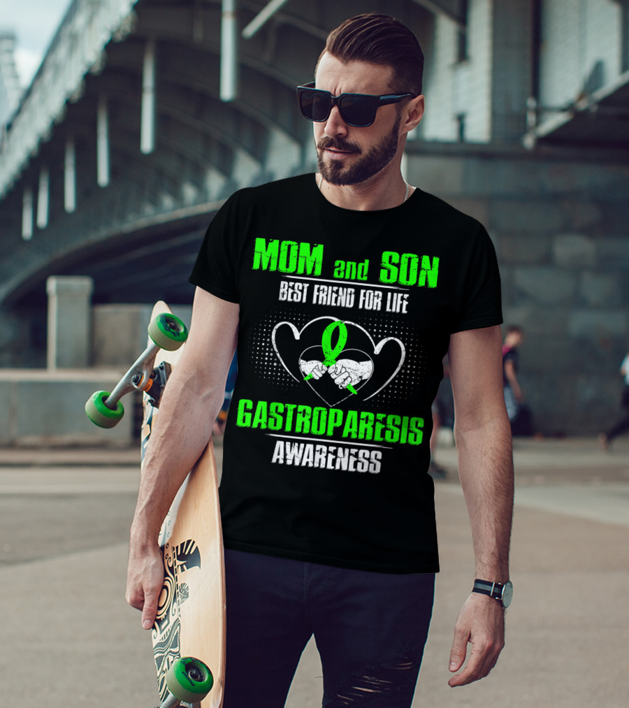 Mom And Son Best Friend For Life Gastroparesis Awareness T-Shirt
