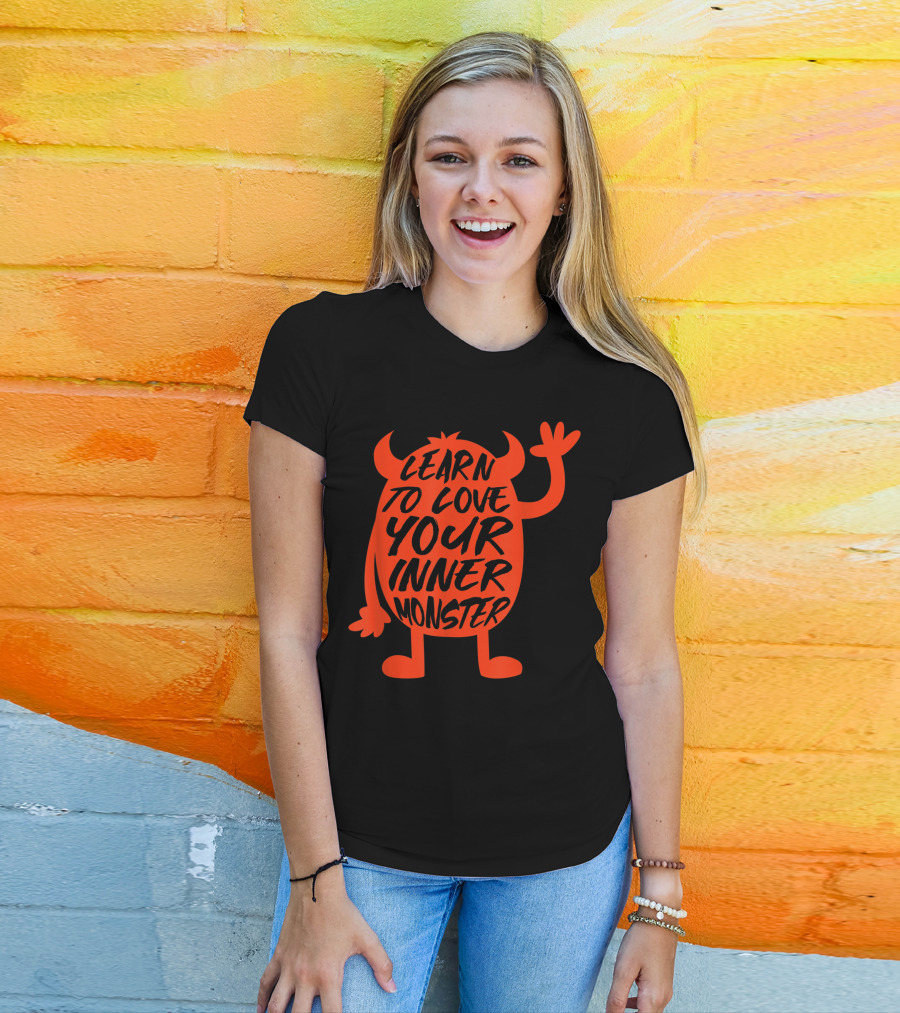 Learn To Love Your Inner Monster Halloween Boo T-Shirt