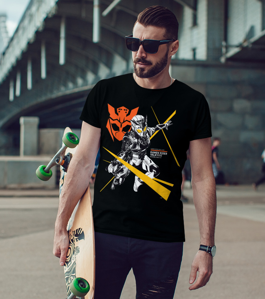 Kamen Rider Valkyrie Rushing Cheetah Zero-One Crossover T-Shirt