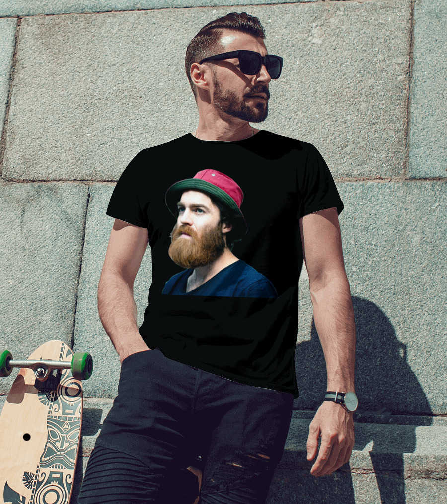 Chet Faker 2 Red And Green Bucket Hat Beard T-Shirt