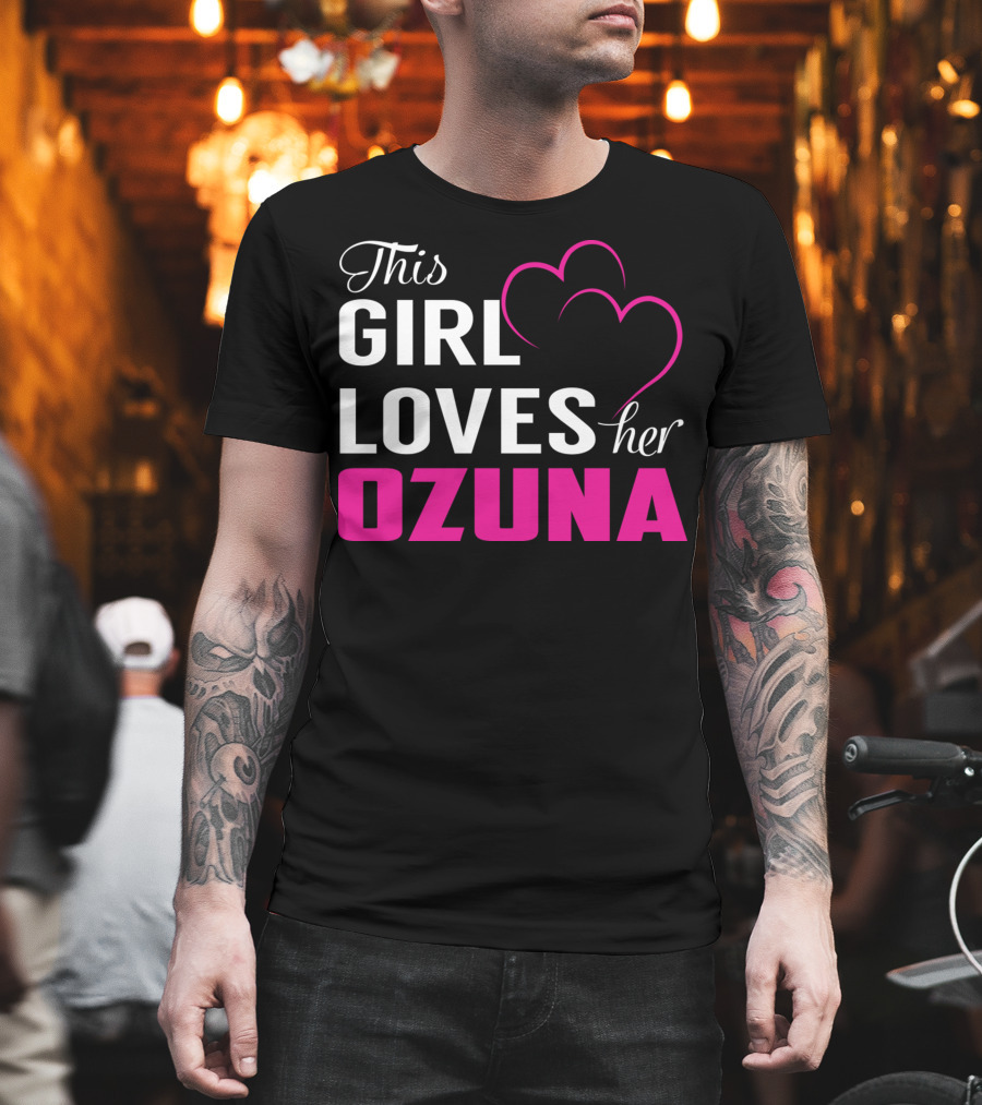 This Girl Loves Her OZUNA Heart T-Shirt