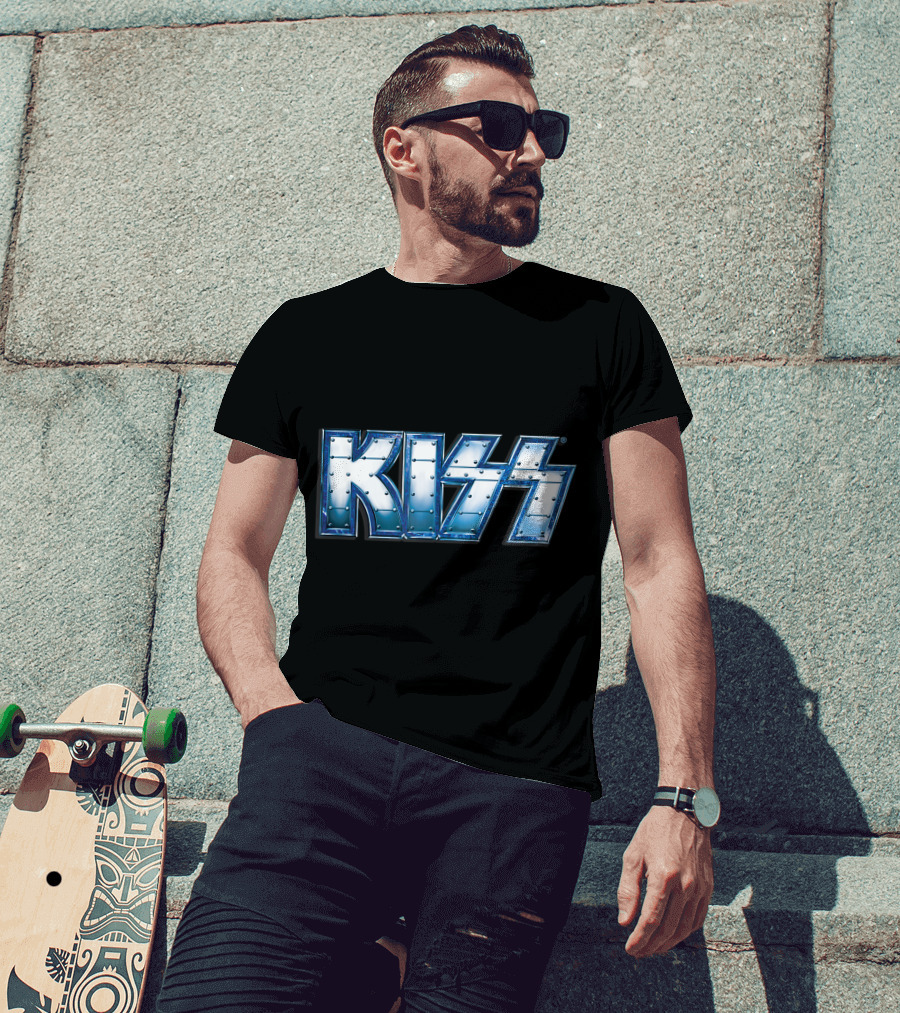 KISS Blue Steel Rivet T-Shirt
