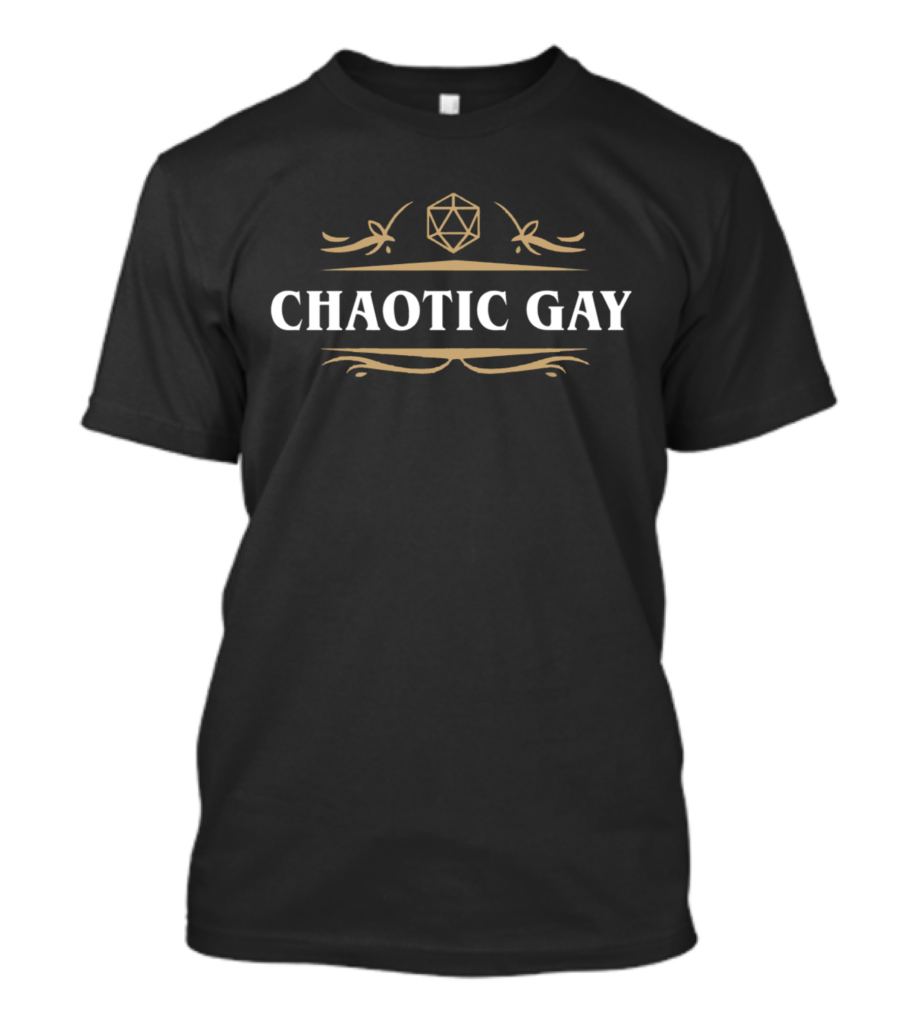 CHAOTIC GAY D20 Dice Ornaments T-Shirt