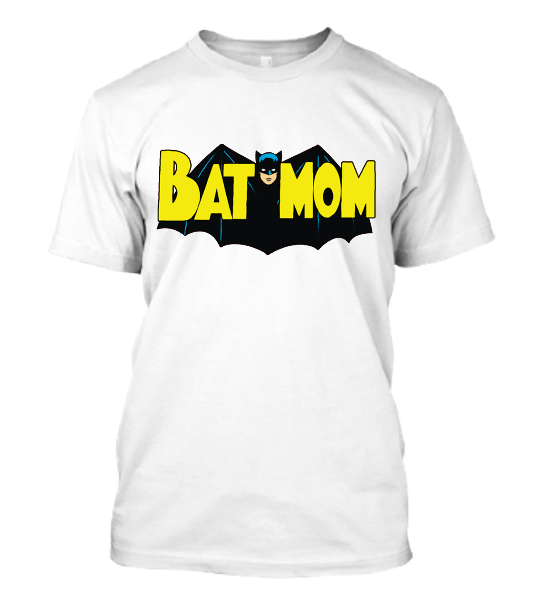 BATMOM Batman Logo Parody Cartoon T-Shirt