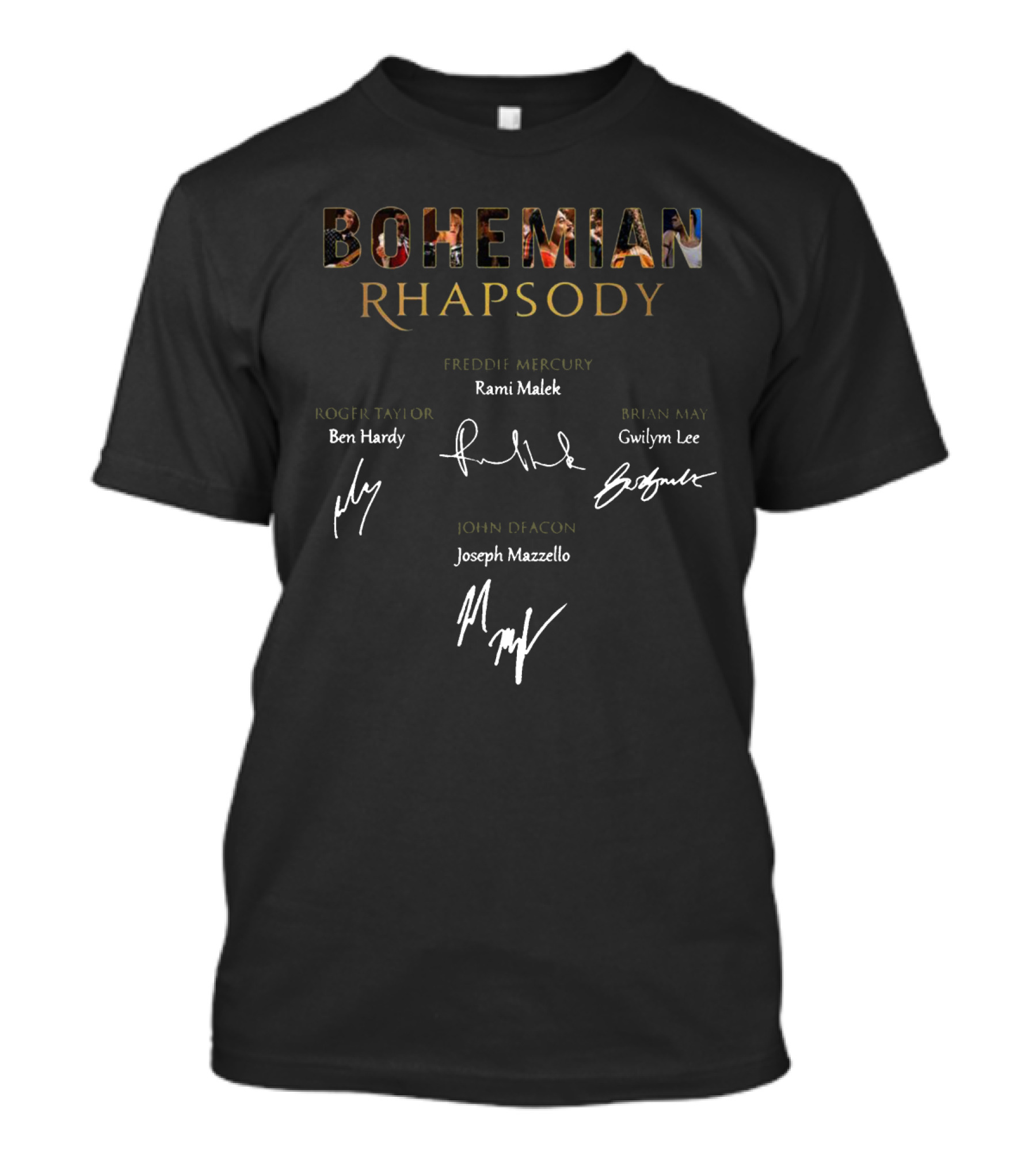 Bohemian Rhapsody Rami Malek Ben Hardy Gwilym Lee Joseph Mazzello T-Shirt