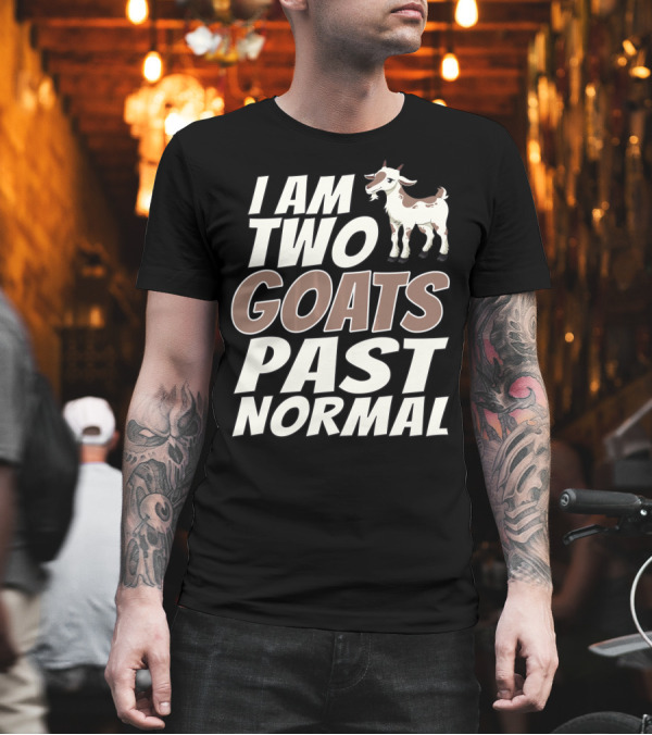 I Am Two Goats Past Normal Funny Goat T-Shirt I Am Two Goats Past Normal Funny Goat T-Shirt