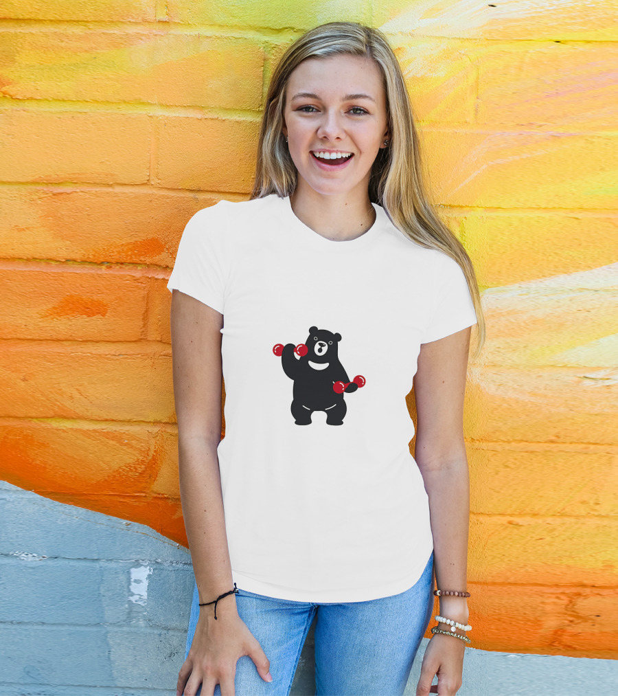 Blackbear Lifting Red Dumbbells T-Shirt