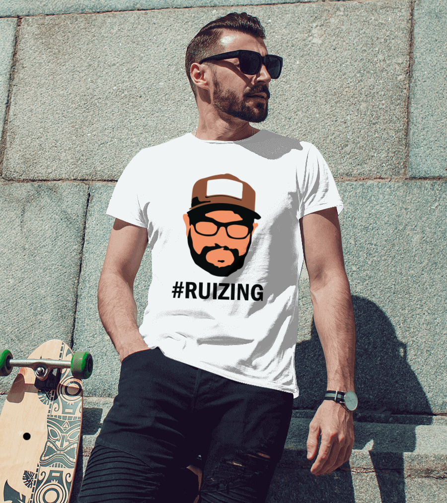Ruizing Iconic Beard Glasses Cap Face T-Shirt