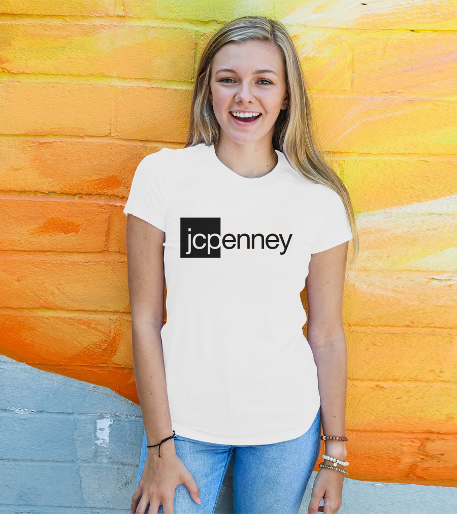 JCPenney Black And White Modern T-Shirt