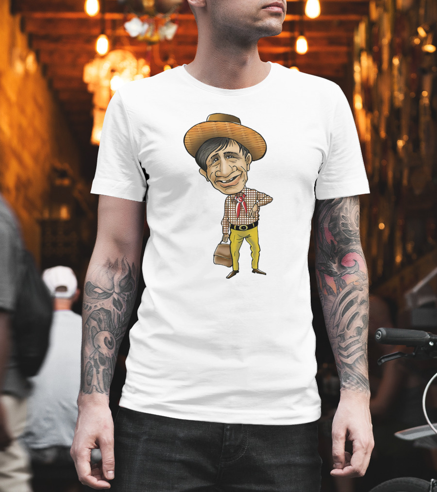 Dev Anand Caricature Cowboy T-Shirt