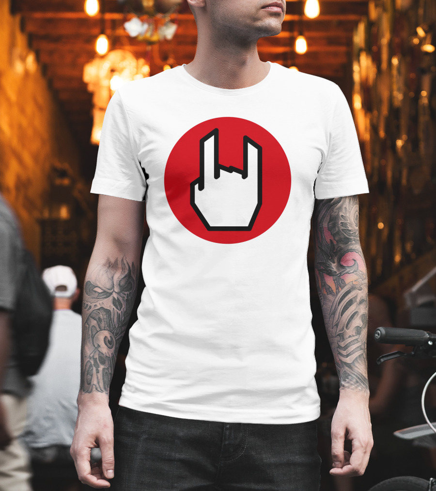 EMP Metal Hand Gesture Symbol T-Shirt