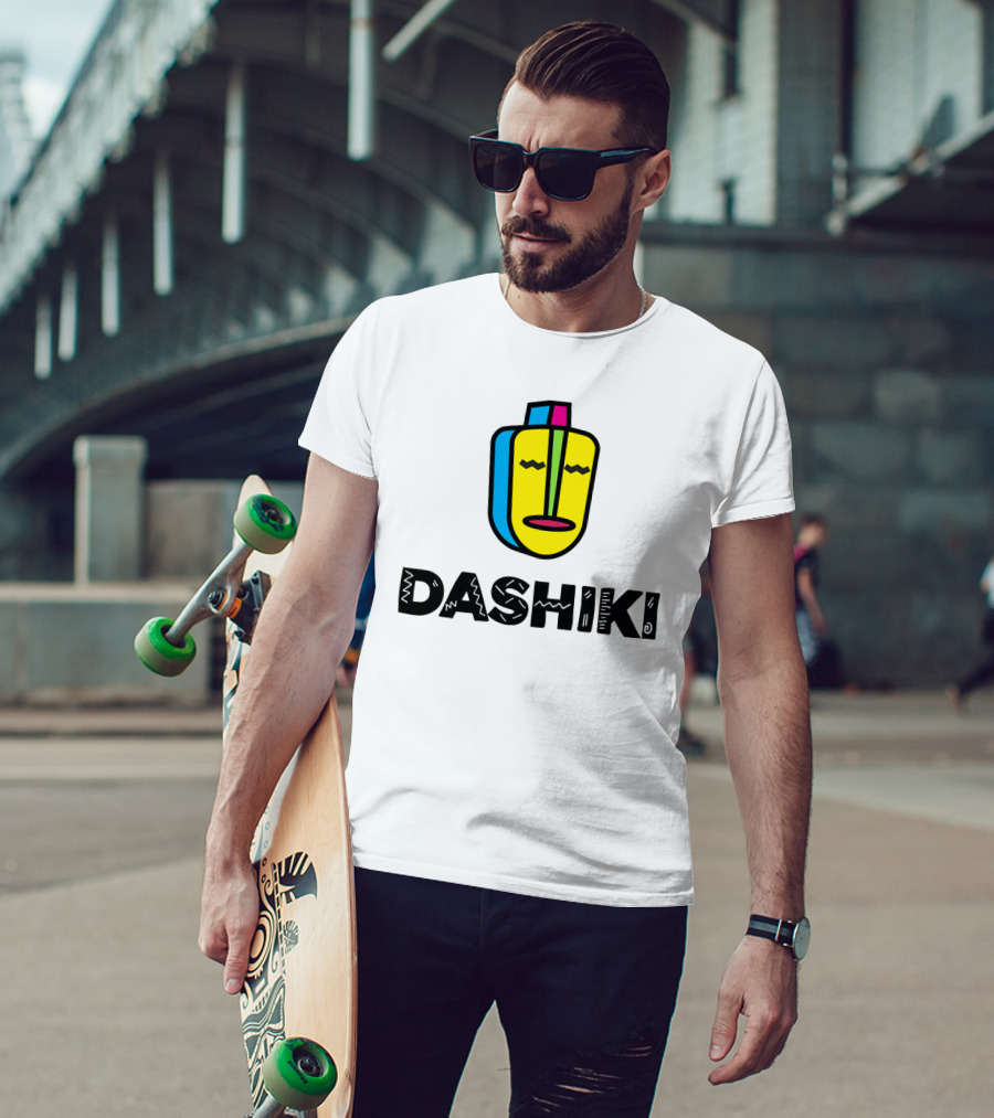 DASHIKI Colorful Geometric Mask T-Shirt