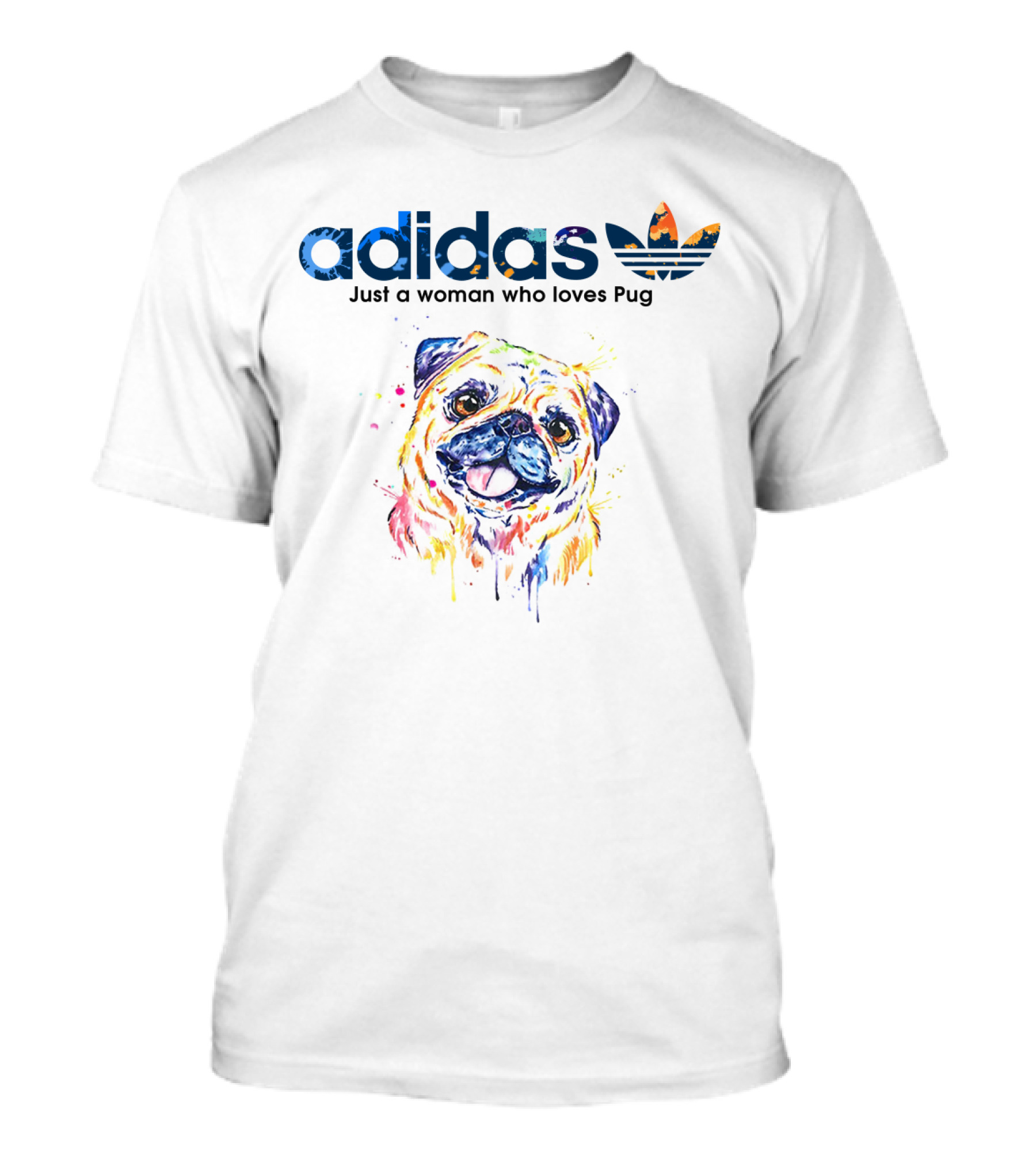 Just A Woman Who Loves Pug T-Shirt