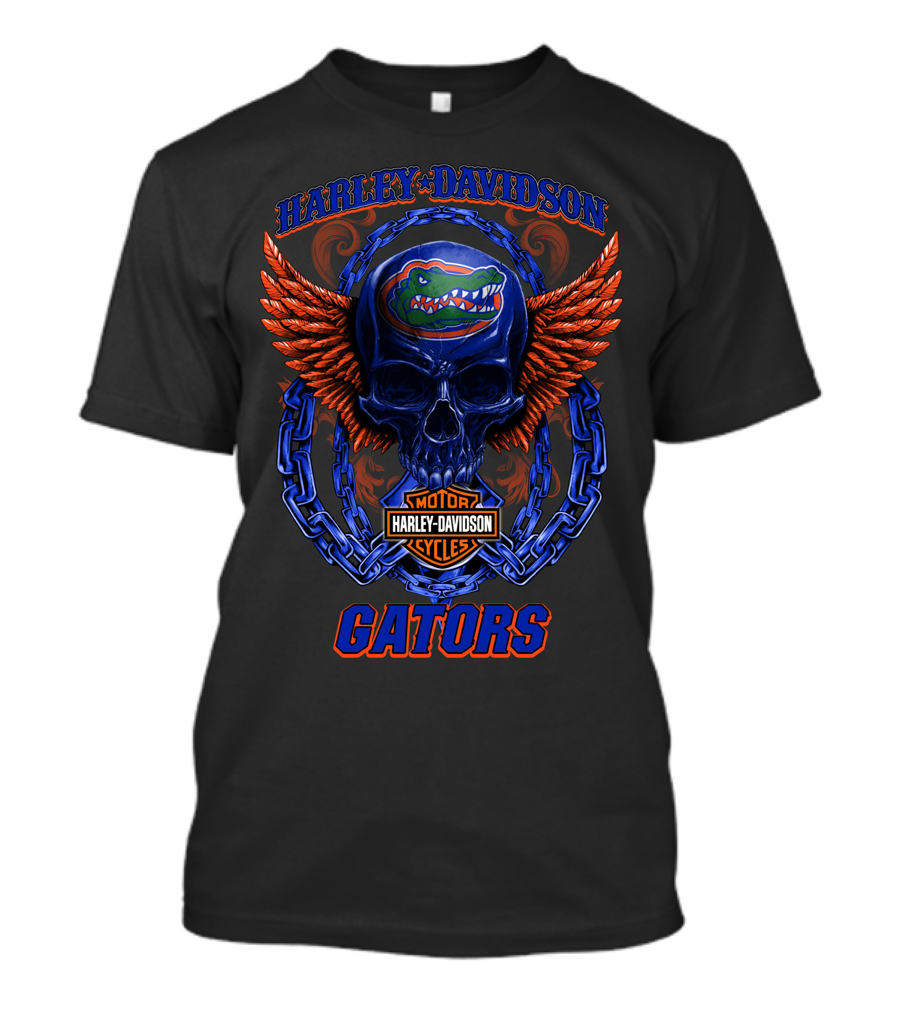 Harley Davidson Florida Gators Motor Cycles T-Shirt