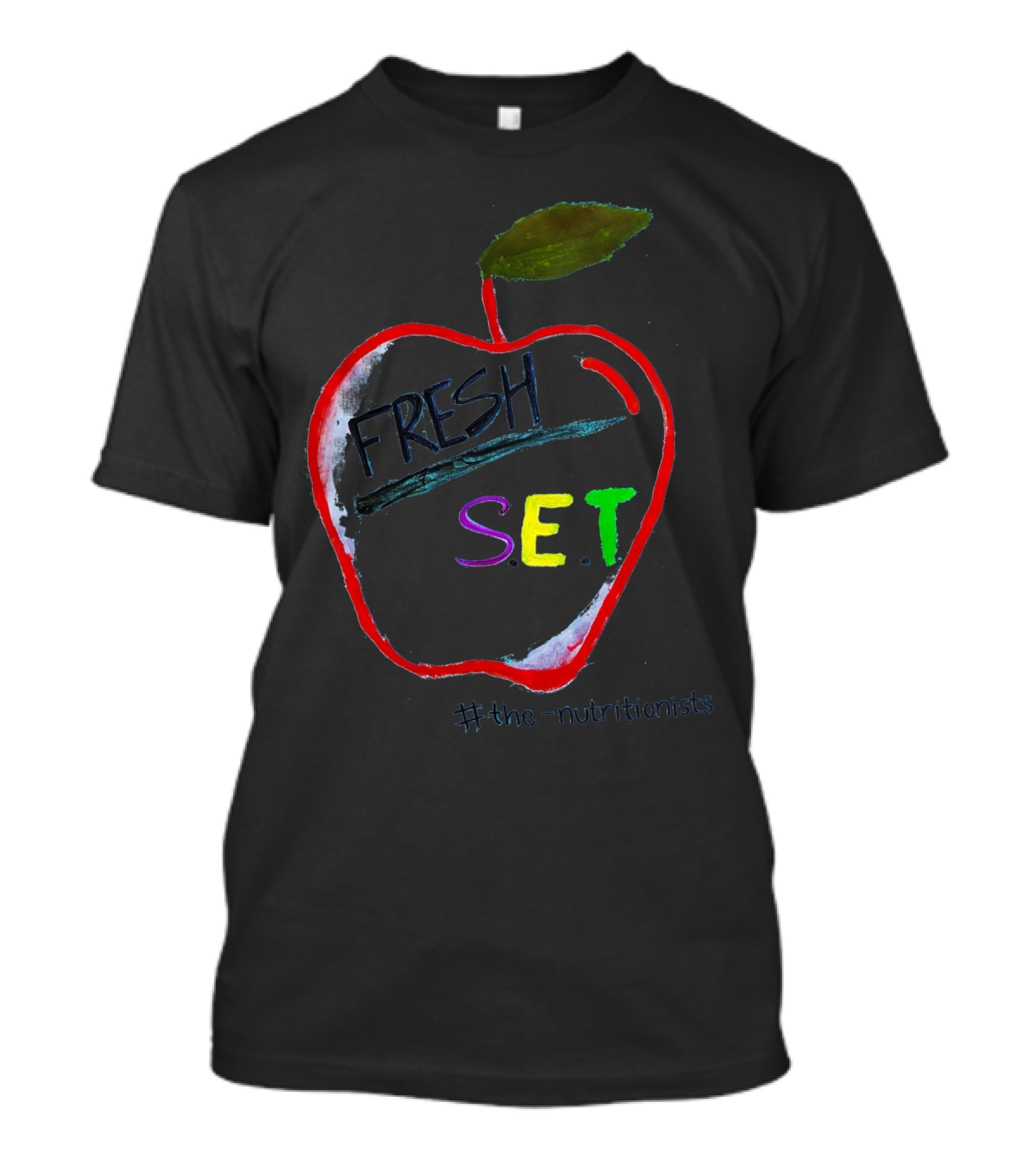 Fresh S.E.T Apple Design With #the-nutritionists T-Shirt