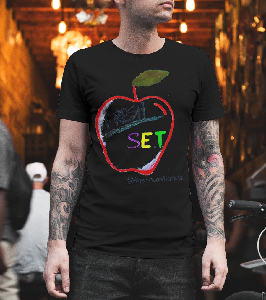 Fresh S.E.T Apple Design With #the-nutritionists T-Shirt