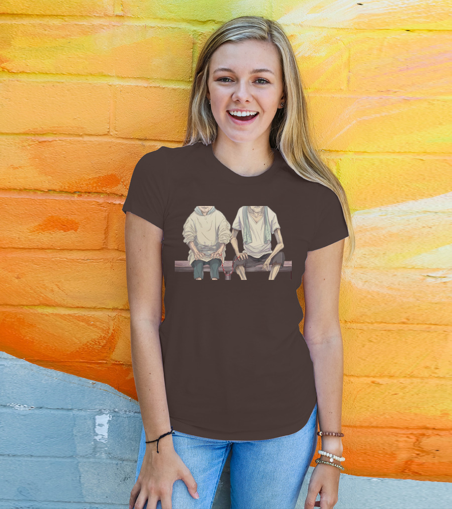 Grow Old With You Elderly Couple Sitting Together T-Shirt