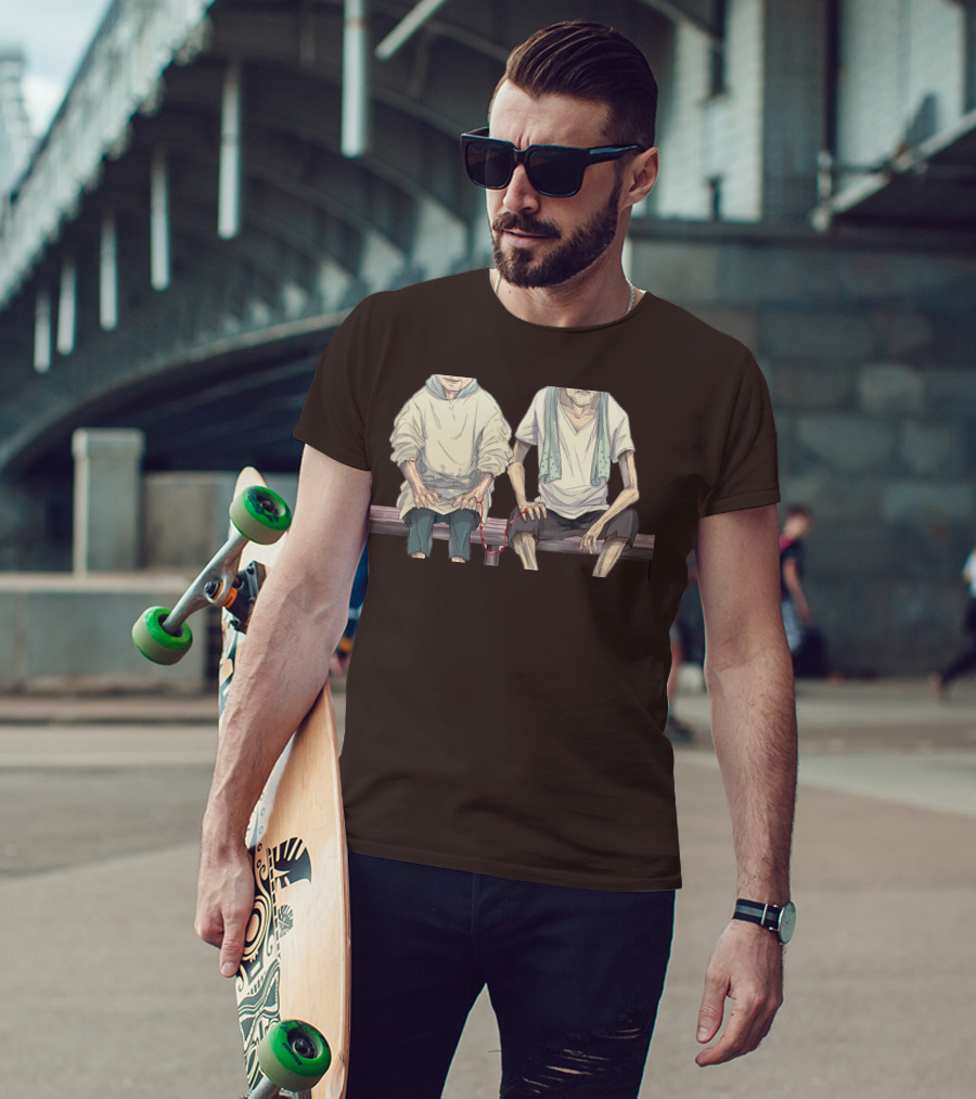 Grow Old With You Elderly Couple Sitting Together T-Shirt