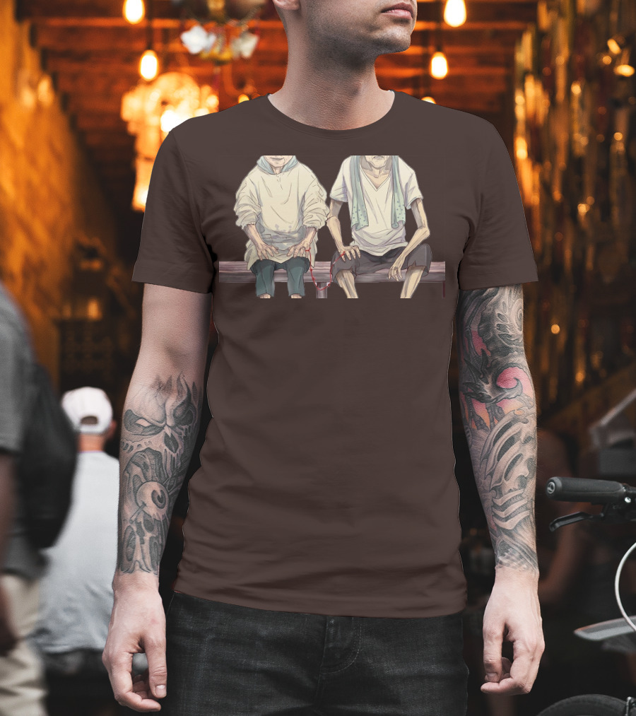 Grow Old With You Elderly Couple Sitting Together T-Shirt
