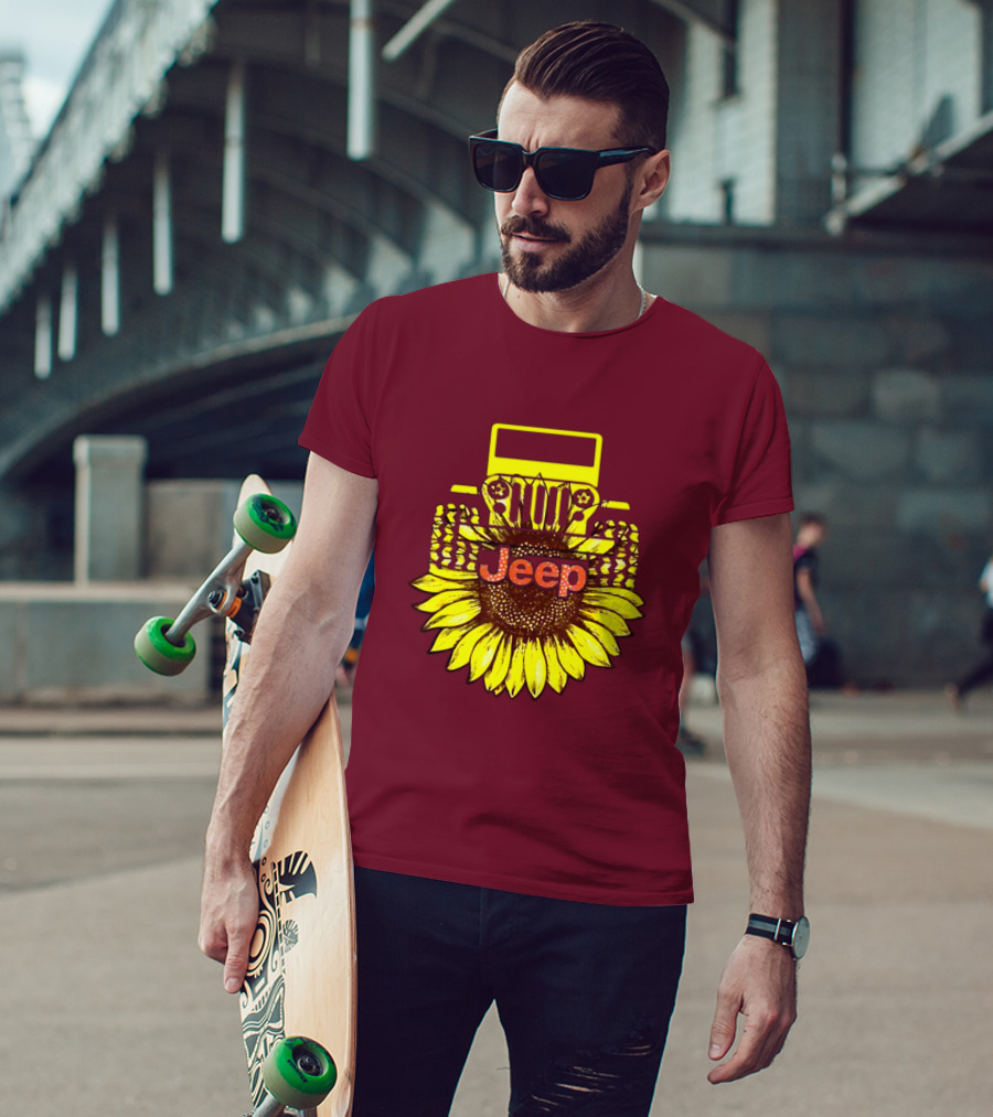 Jeep Sunflower Hot Sun Of Day T-Shirt