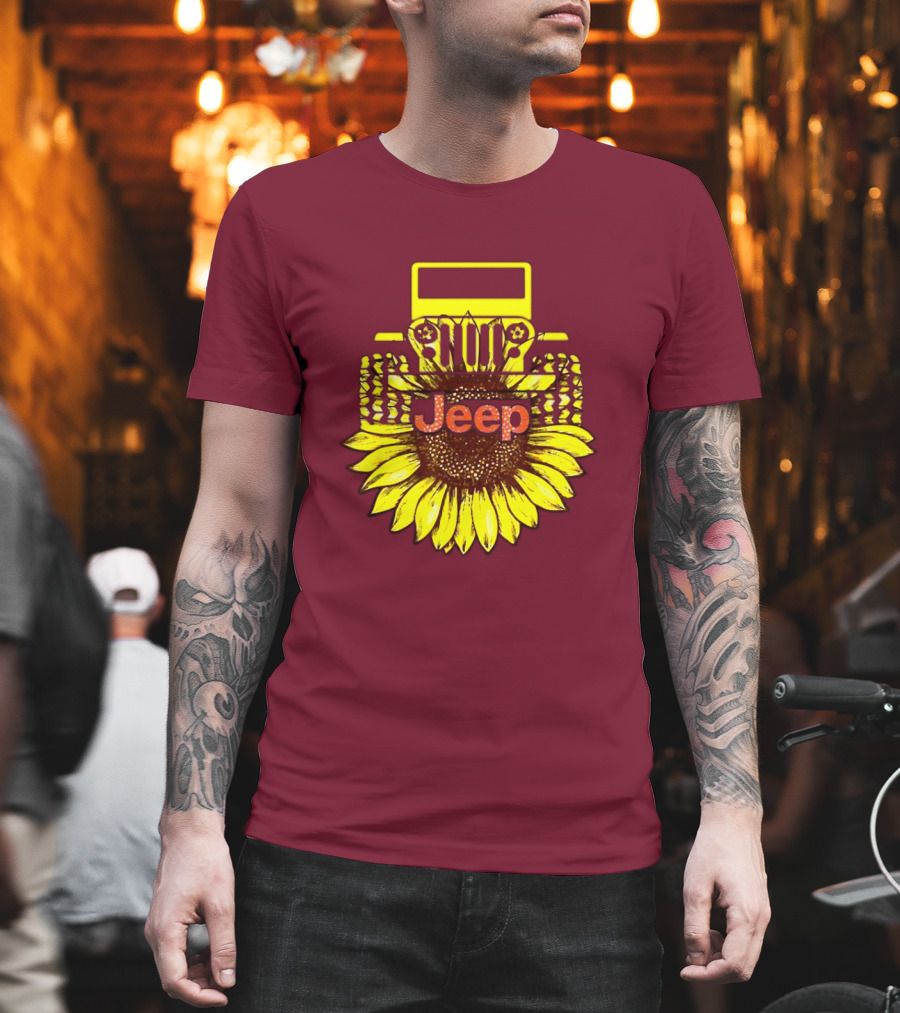Jeep Sunflower Hot Sun Of Day T-Shirt
