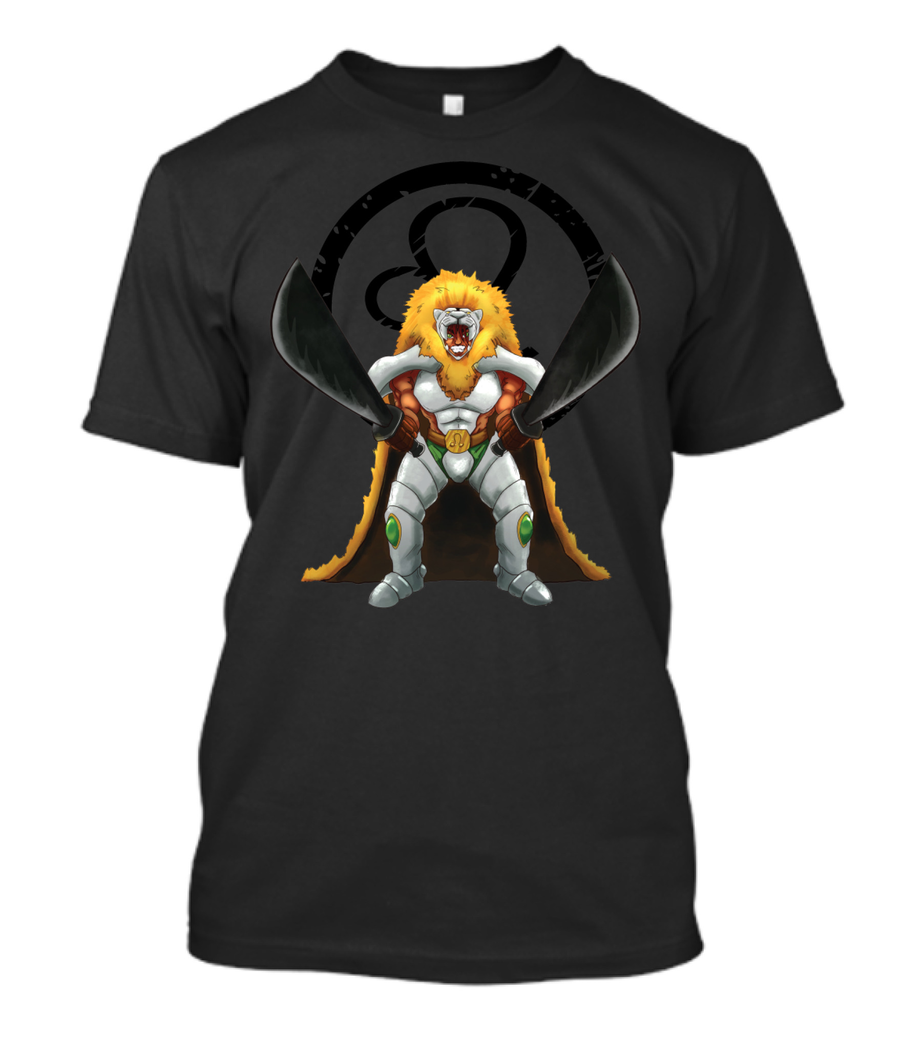 Leo Zodiac Gladiator Beast In Lion Mane Armor T-Shirt
