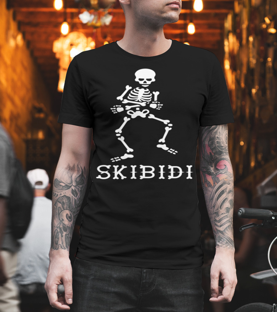 SkibidiChallenge Skibidi Meme Dancing Skeleton Skibidi T-Shirt