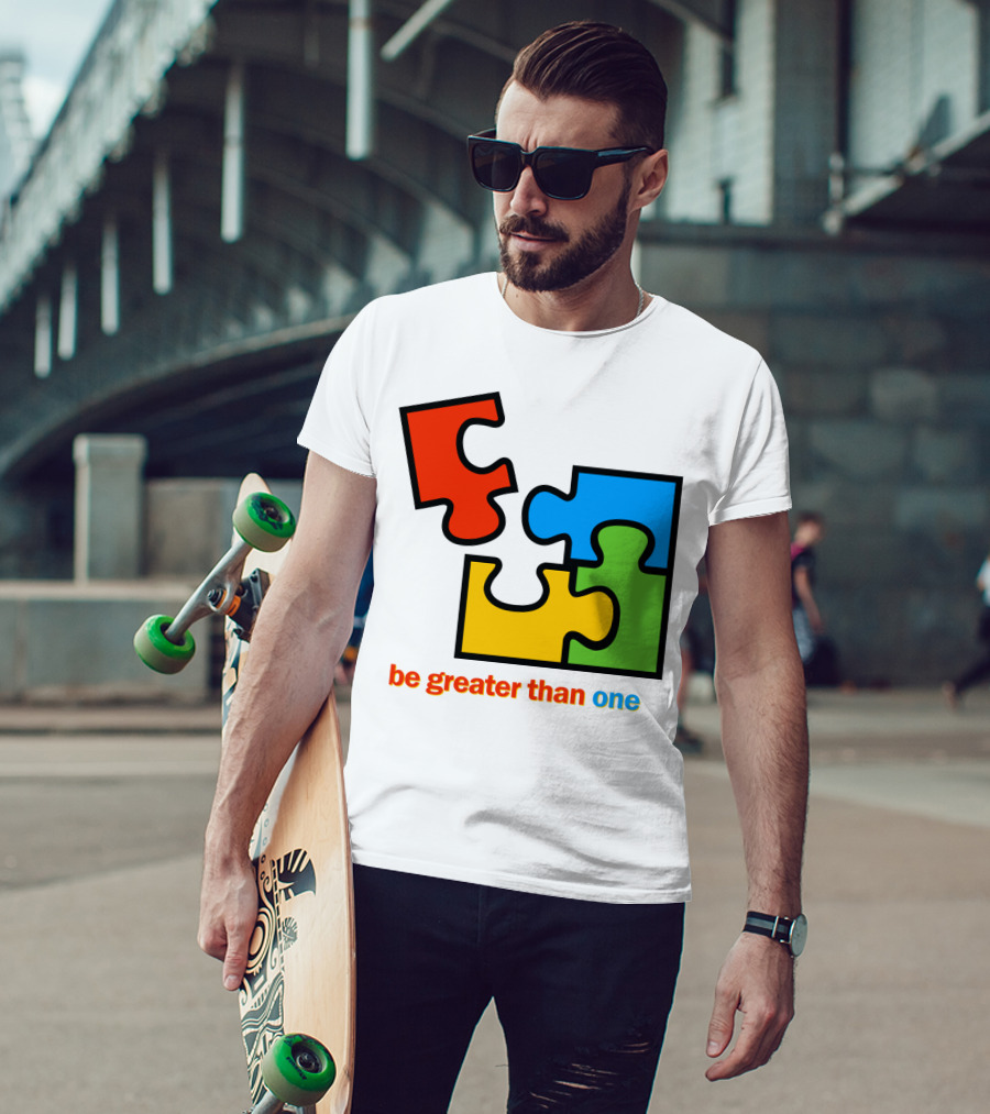 Office 2000 Be Greater Than One Puzzle Pieces T-Shirt