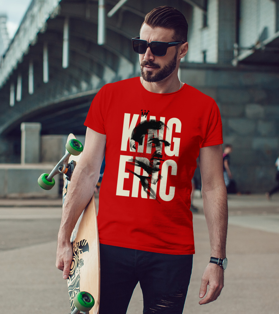 King Eric Legend Footballer Icon Red Majesty T-Shirt