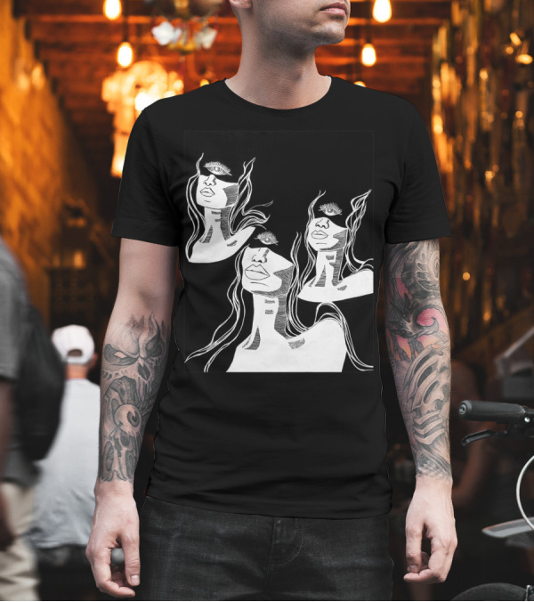 Mystical Representation of The Fates: Clotho Lachesis Atropos with Surreal Eye T-Shirt Mystical Representation of The Fates: Clotho Lachesis Atropos with Surreal Eye T-Shirt