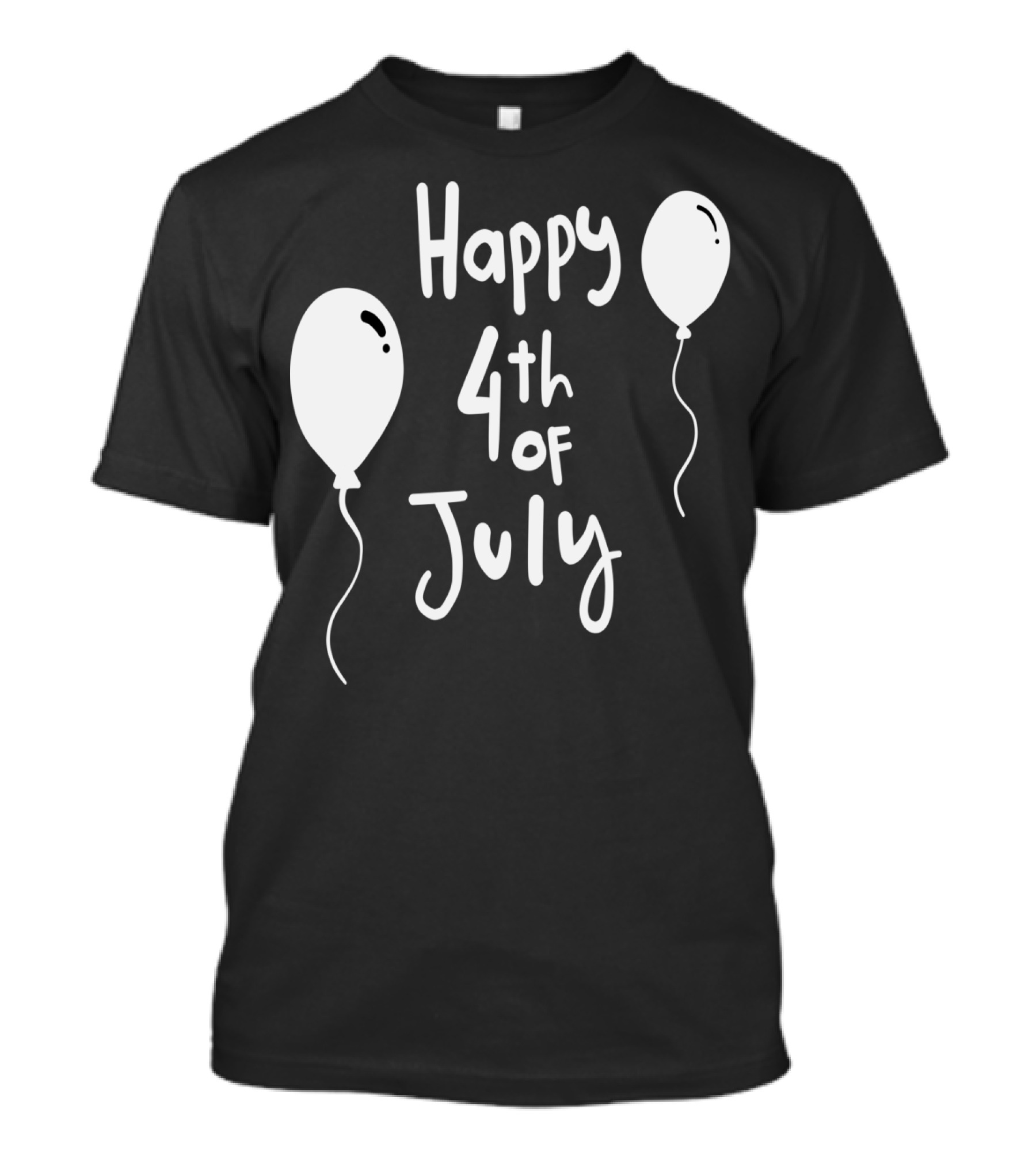 Happy 4th Of July Festive Celebration With Balloons T-Shirt
