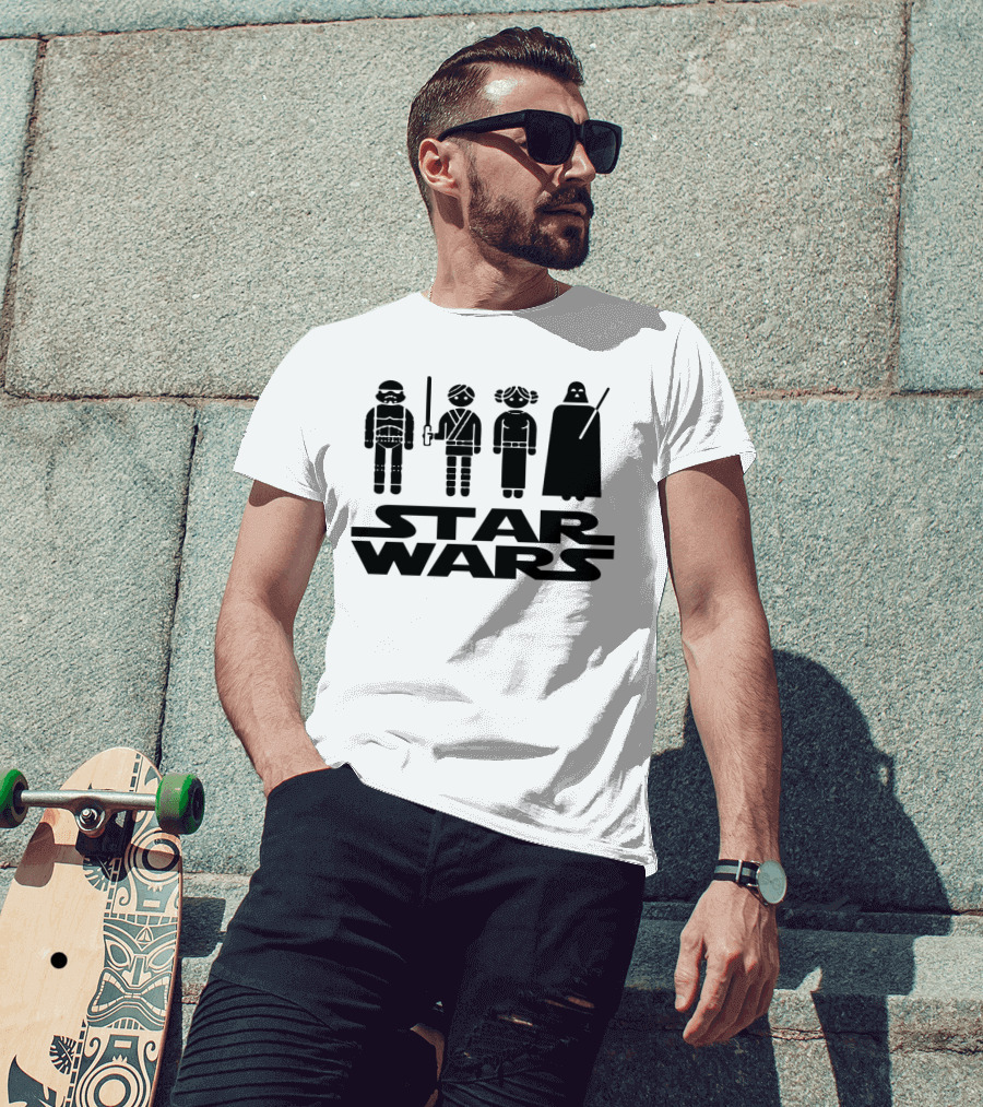 Star Wars Characters Icons Tatertots And Jello T-Shirt