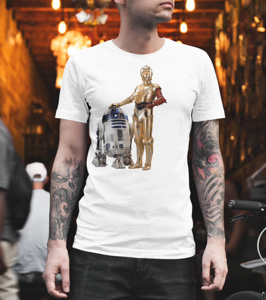 Star Wars R2-D2 C-3PO Transparent T-Shirt