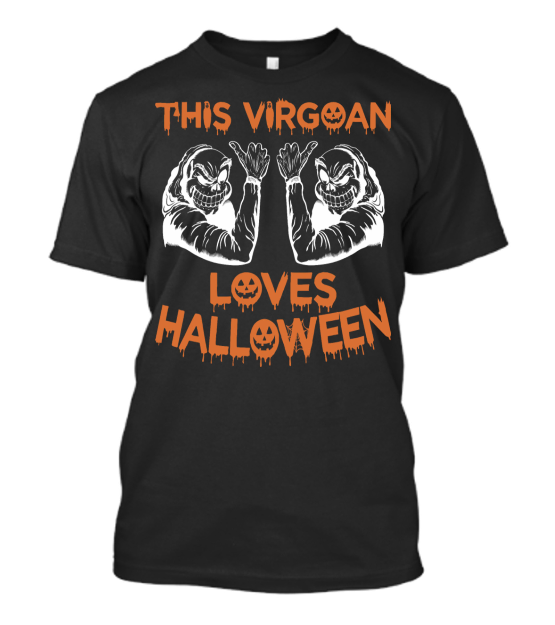Virgoan Halloween Enthusiast With Pumpkin Ghost T-Shirt