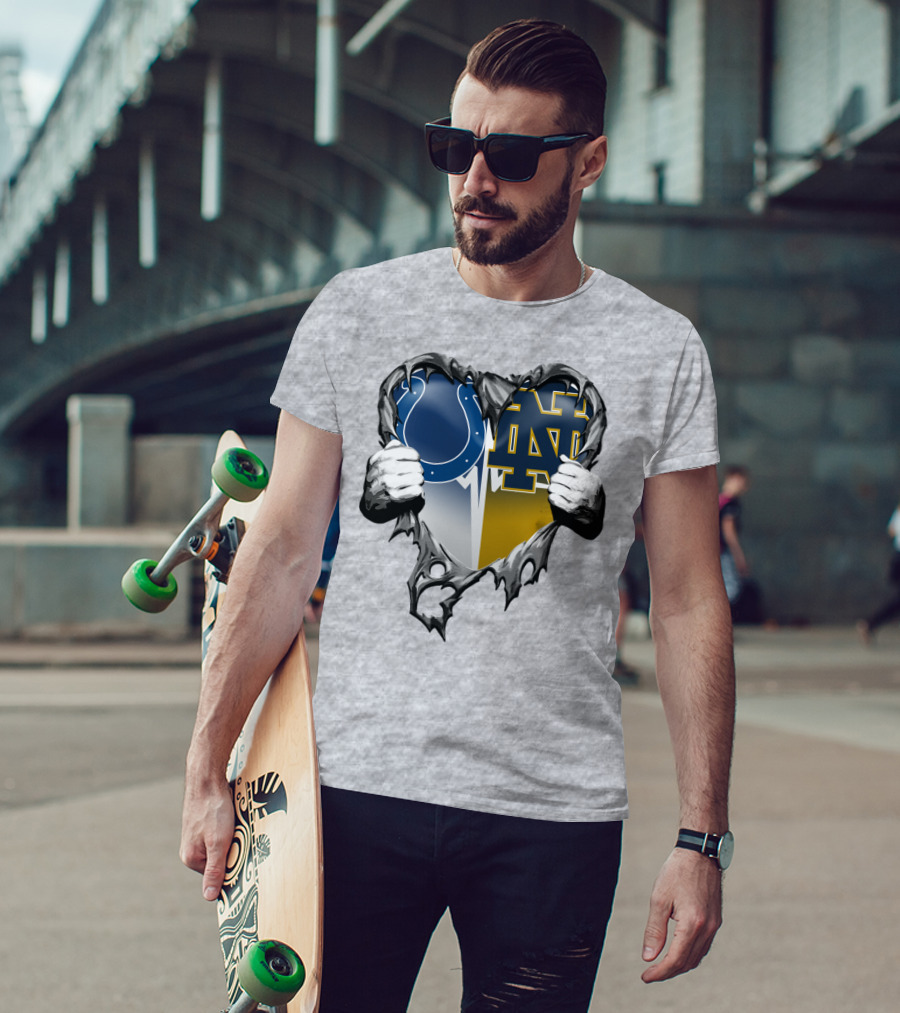 Colts Notre Dame Heart T-Shirt