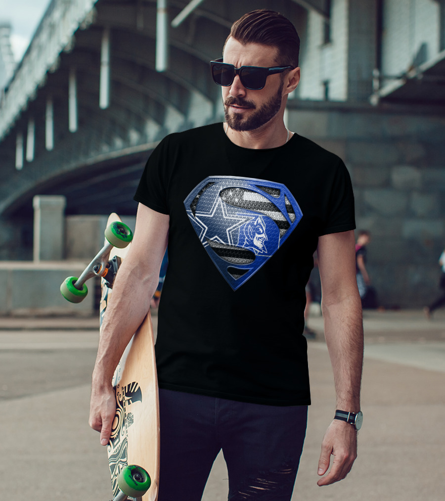 Superman Blue Star Wolf T-Shirt
