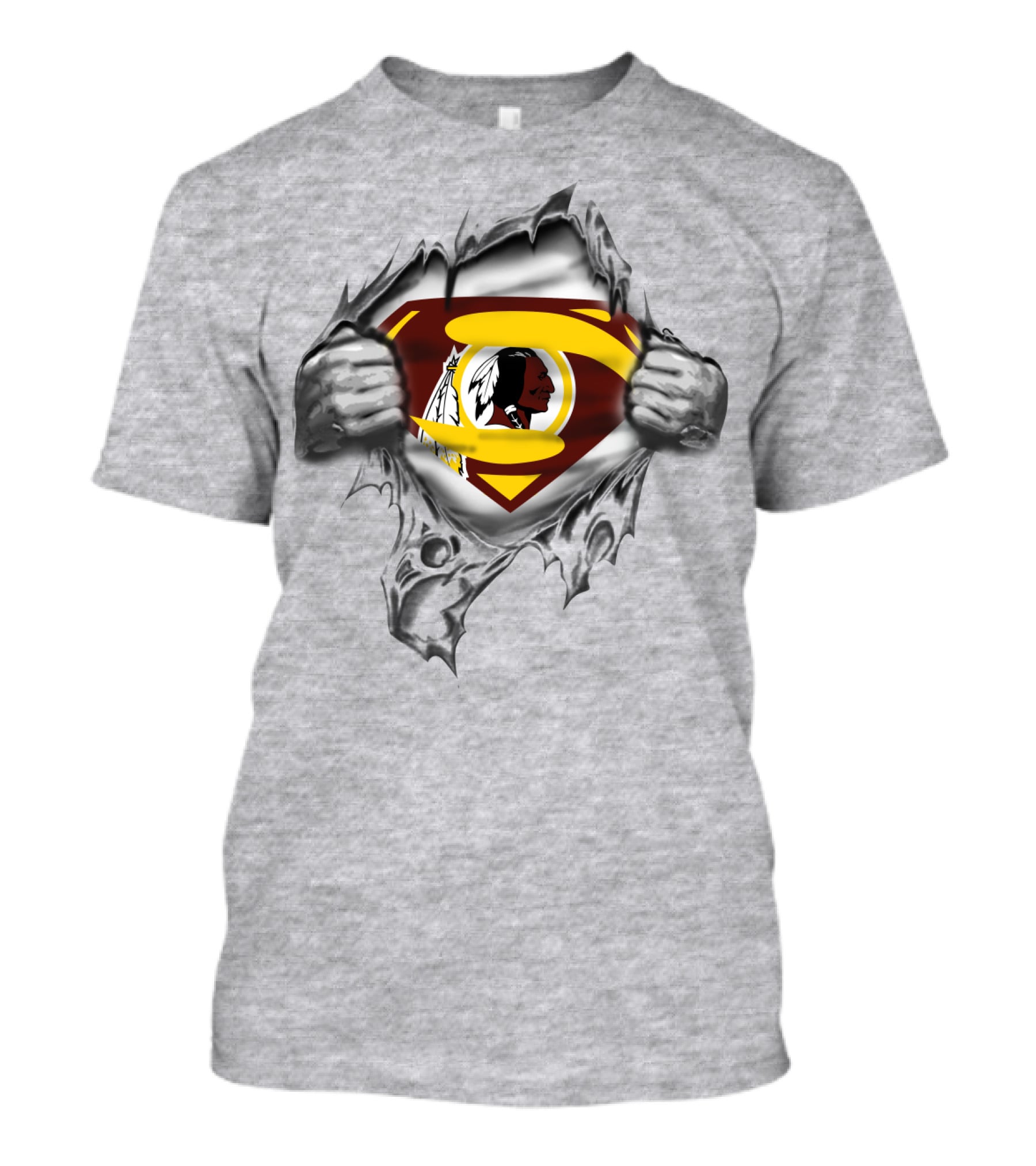 Superman Washington Redskins Logo Fusion Spmxa111 T-Shirt