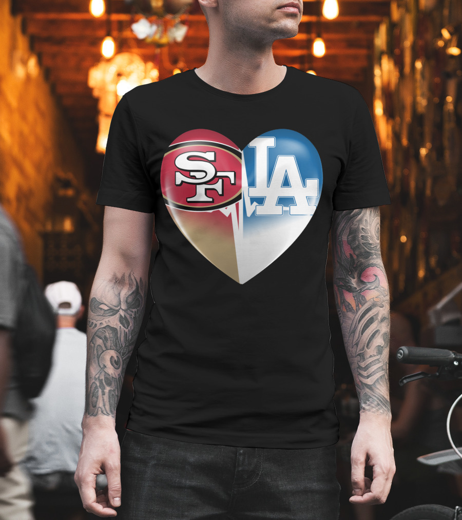 SF LA Heartbeat Rivalry T-Shirt