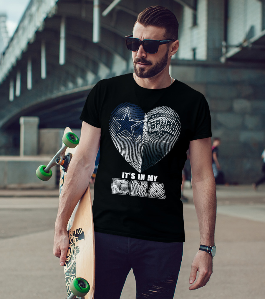 Dallas Cowboys San Antonio Spurs It's In My Dna T-Shirt
